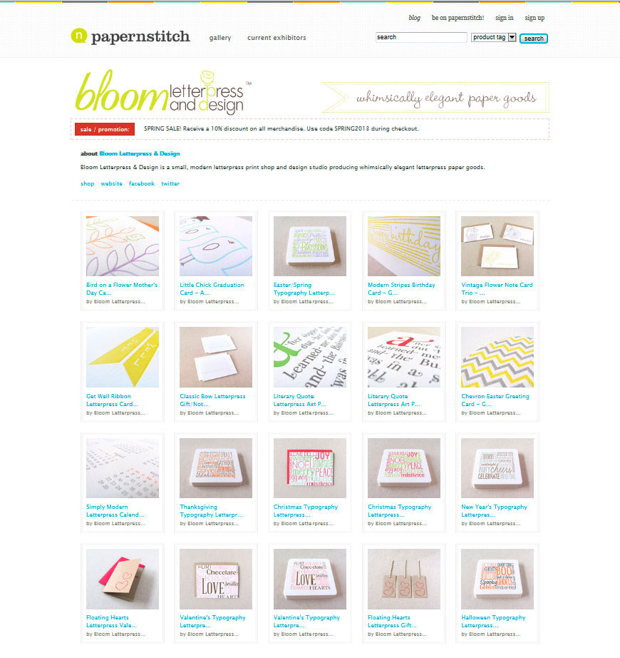 Papernstitch | Bloom Letterpress & Design