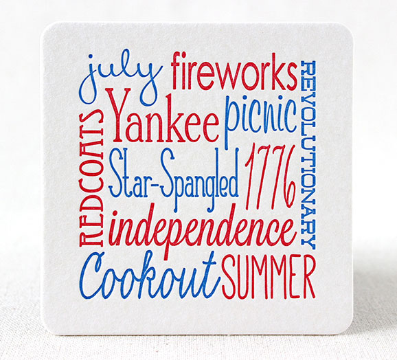 4th of July Party Ideas | 4th of July Holiday Coasters