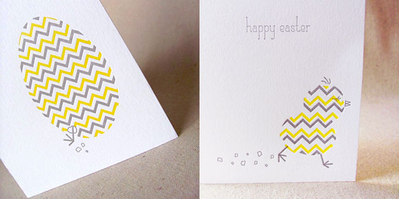 Funny Easter Greetings | Baby Chevron Chick Easter Card