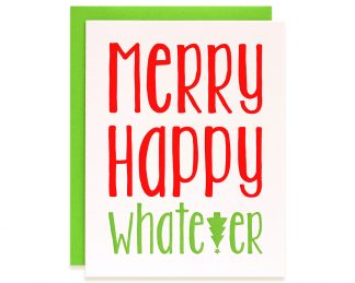 Funny Christmas Cards | Merry Happy Whatever Boxed Set